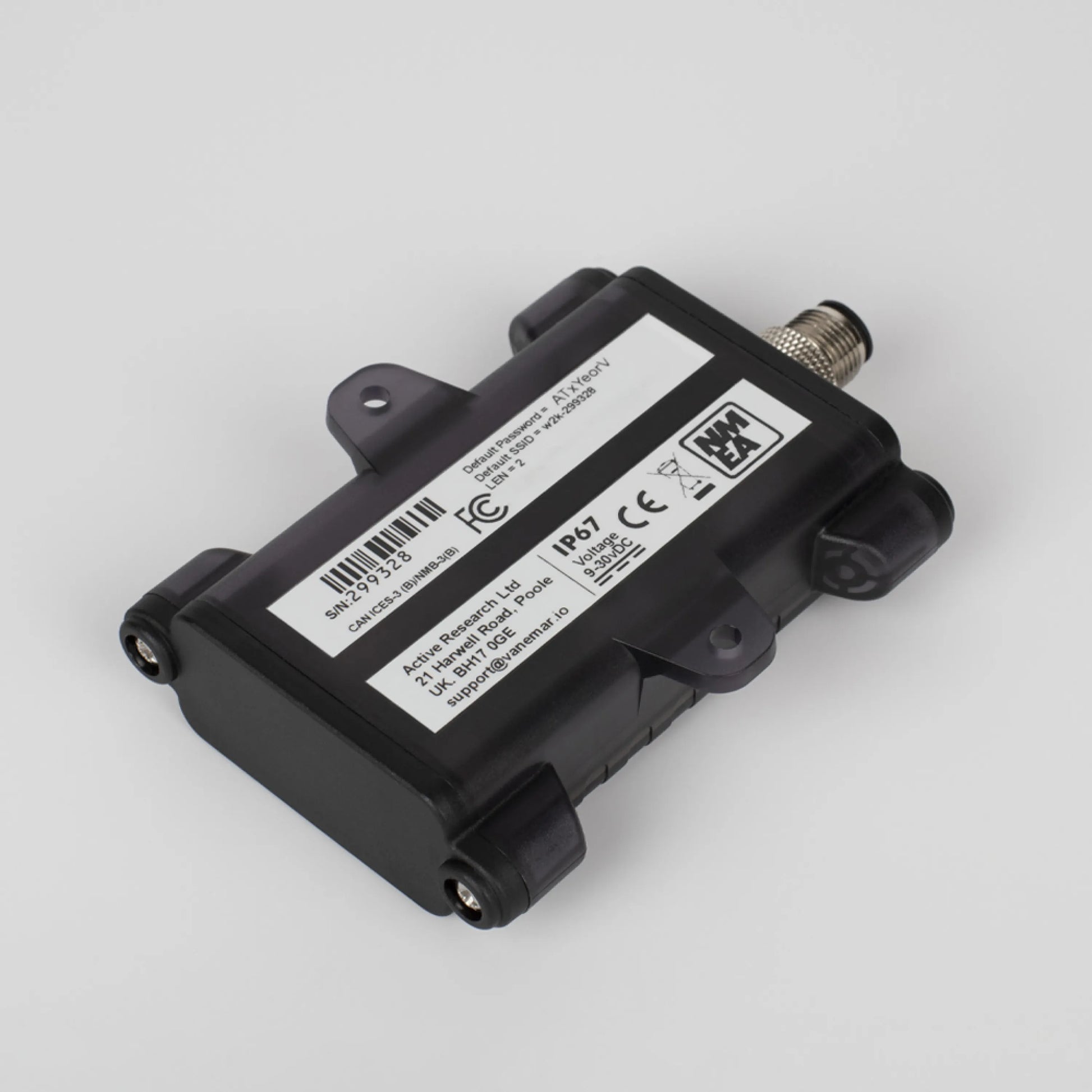 Rear of Vanemar NMEA 2000 adapter