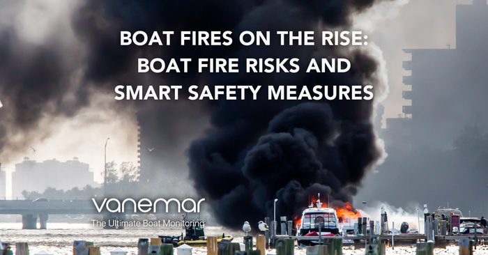 Boat Fire on A Marine