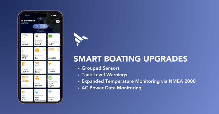 Smart Boating Upgrade: Smarter Alerts, Grouped Sensors, and Expanded Temperature Monitoring