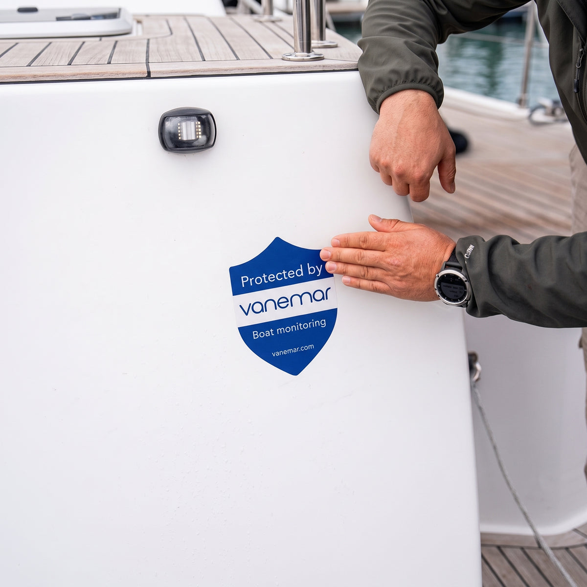 Remote boat monitoring in the Vanemar app