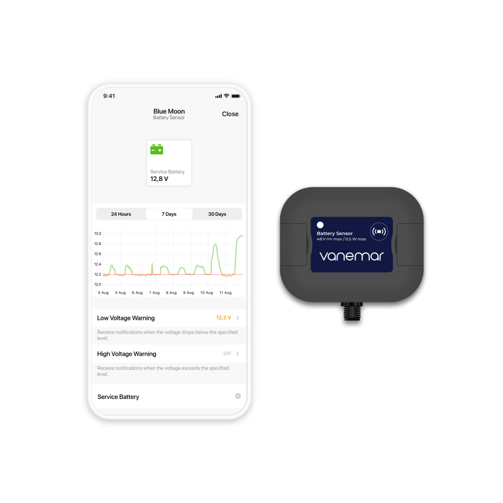 Sensor de batería marina